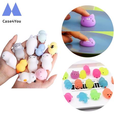 Case4You Mochi Squishy - 5x stuks | Squeeze - Fidget Toy - Pop It - Simple Dimple - Soft animal - Mochi Squishy - Knijp poppetje - Mochies